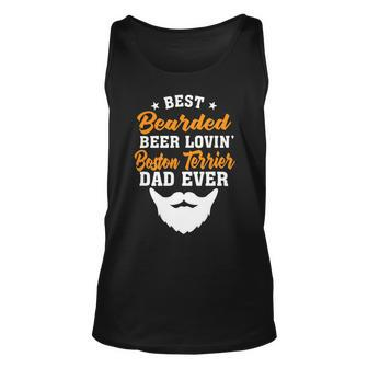 Beer Best Bearded Beer Lovin Saint Bernard Dad Funny Dog Lover Unisex Tank Top - Monsterry CA