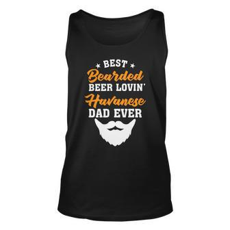 Beer Best Bearded Beer Lovin Shih Tzu Dad Funny Dog Lover Humor Unisex Tank Top - Monsterry