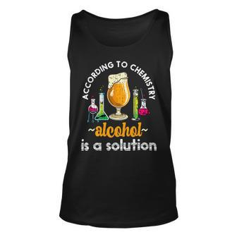 Beer Funny Alcohol Beer Chemist Science Student Chemistry18 Unisex Tank Top - Monsterry CA