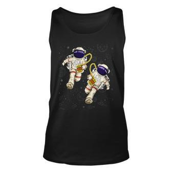 Beer Funny Astronauts Beer Drinking Scientist Outer Space Science Unisex Tank Top - Monsterry DE