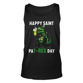 Beer Funny Beer Dinosaur St Patricks Day Shirt Happy St Pat Trex Unisex Tank Top - Monsterry AU