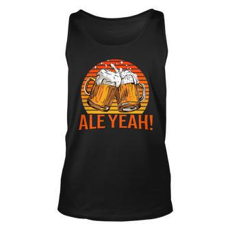 Beer Funny Beer Drinkers Pun Ale Yeah Fathers Day Retro Unisex Tank Top - Monsterry CA
