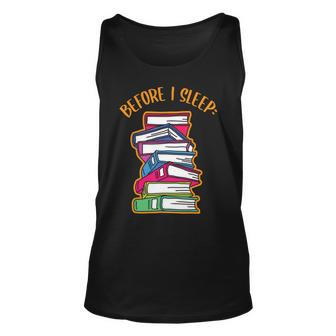 Before I Sleep Nap Reading Bookmarks Unisex Tank Top - Monsterry
