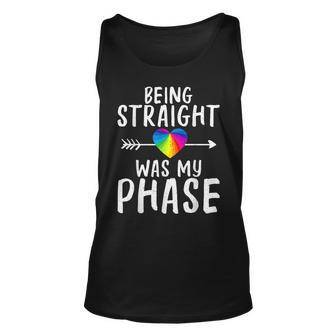 Being Straight Was My Phase Bisexual Lesbian Gay Pride Unisex Tank Top | Mazezy