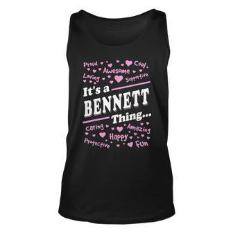 Bennett Surname Last Name Its A Bennett Thing Last Name Tank Top | Mazezy