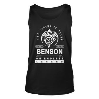 Benson Name Gift Benson An Enless Legend Unisex Tank Top - Seseable