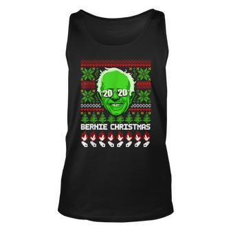 Bernie Sanders 2020 Election Ugly Christmas Sweater Tank Top - Monsterry