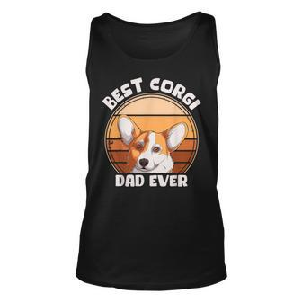 Best Corgi Dad Ever Corgi Dog Lover Corgi Dog Owner Unisex Tank Top | Mazezy