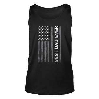 Best Dad Ever American Flag Funny Fathers Day For  Unisex Tank Top