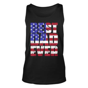 Best Dad Ever American Flag Retro Vintage Father’S Day Tank Top | Mazezy