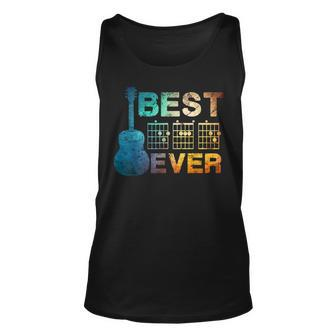 Best Dad Ever Guitar Chords Guitarist Father Fathers Day For Dad Tank Top | Mazezy
