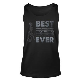 Best Dad Ever Guitar Chords Guitarist Father Fathers Day Unisex Tank Top | Mazezy