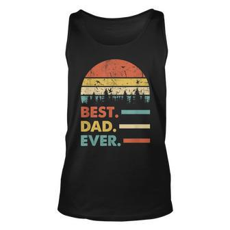 Best Dad Ever Papa Vintage Papa Gift Daddy Unisex Tank Top | Mazezy