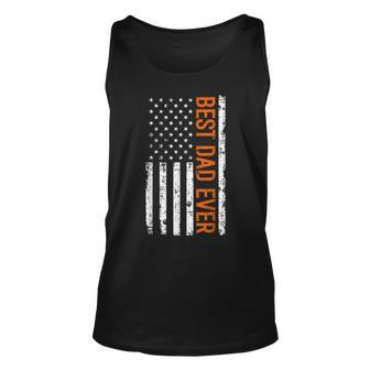 Best Dad Ever With Us American Flag Fathers Day Dad For Dad Tank Top | Mazezy