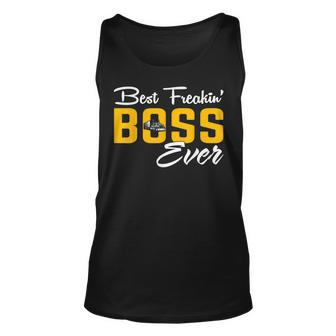 Best Freakin Boss Ever Trucker For Father Day Tank Top | Mazezy