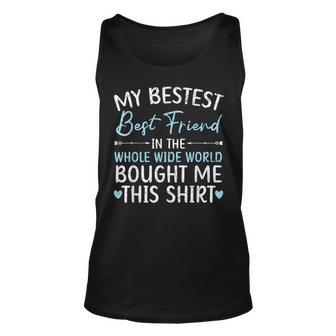 Best Friend Forever Friendship Bestie Bff Squad Unisex Tank Top | Mazezy