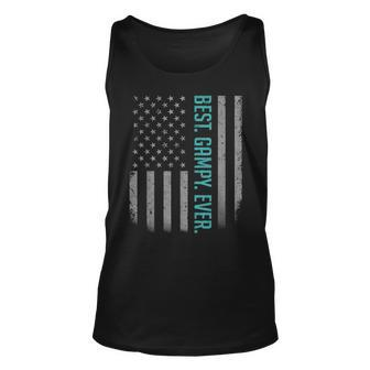 Best Gampy Ever Us American Flag Gift For Fathers Day Unisex Tank Top | Mazezy