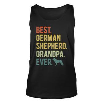 Best German Shepherd Grandpa Ever Dog Lovers Fathers Day Unisex Tank Top | Mazezy