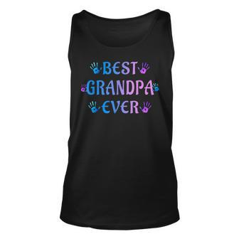 Best Grandpa Ever Funny Grandfather Grandad Unisex Tank Top | Mazezy