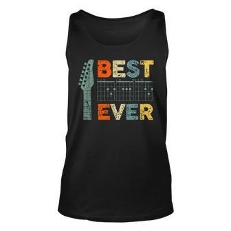 Best Guitar Dad Ever Chords Guitar Fathers Day Dad Unisex Tank Top | Mazezy