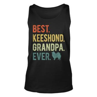 Best Keeshond Grandpa Ever Dog Lovers Fathers Day Unisex Tank Top | Mazezy