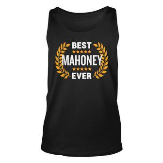 Best Mahoney Ever With Five Stars Name Mahoney Unisex Tank Top | Mazezy