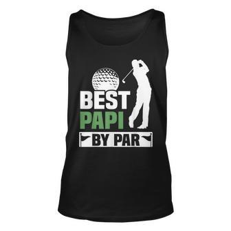 Best Papi By Par Golf Grandpa Fathers Day Unisex Tank Top | Mazezy
