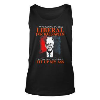 Biden I Was Going To Be A Liberal For Halloween Zombie Tank Top - Monsterry DE
