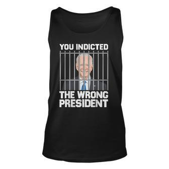 Biden You Indicted The Wrong President Tank Top | Mazezy DE