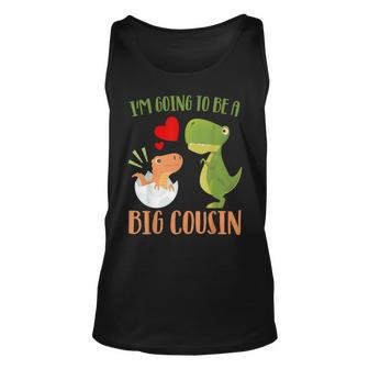 Big Cousin Dinosaur I'm Going To Be Cousin Baby Reveal 2024 Tank Top - Thegiftio UK