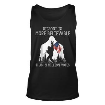 Bigfoot Is More Believable Than 81 Million Votes Vintage Tank Top - Seseable