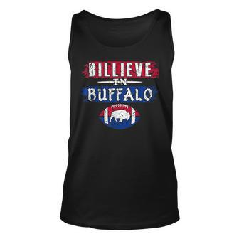 Billieve In Buffalo Vintage Football Unisex Tank Top | Mazezy DE