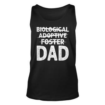 Biological Adoptive Foster Dad Adoption Love Father Tank Top | Mazezy