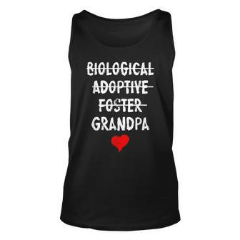 Biological Adoptive Foster Grandpa National Adoption Month Tank Top | Mazezy