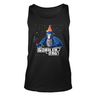 Birthday Boy Gorilla Tag Gorilla Tag Merch Monke Gift Unisex Tank Top | Mazezy