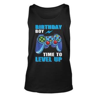 Birthday Boy Time To Level Up Video Game Boys Unisex Tank Top - Seseable