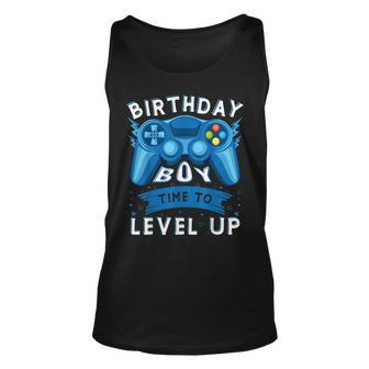 Birthday Boy Time To Level Up Video Game Birthday Gamer Boys Unisex Tank Top - Monsterry DE
