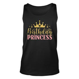 Birthday For Girl Outfit Birthday Princess Party Family Unisex Tank Top - Seseable