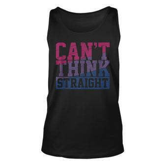Bisexual Flag Cant Think Straight Gay Pride Month Lgbt Tank Top | Mazezy
