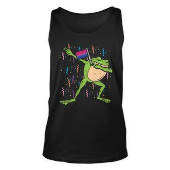 Bisexual Flag Frog Dab Lgbt Bi Pride Stuff Animal Unisex Tank Top | Mazezy