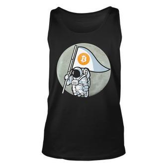 Bitcoin Cryptocurrency Astronaut Future Moon Moon Tank Top | Mazezy