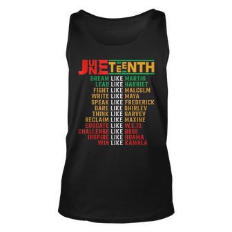 Black Culture Dream Like Martin Junenth Free Ish 1865 Unisex Tank Top - Thegiftio UK