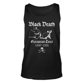 Black Death Plague Occult Gothic Horror Satan Devil Black Horror Tank Top | Mazezy