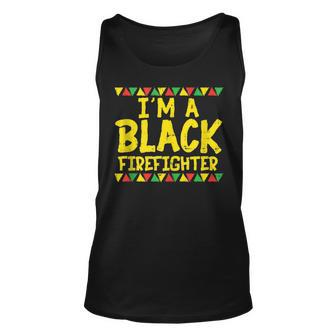 Black Firefighter Firemen Kente African American Pride Tank Top | Mazezy
