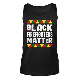Black Firefighters Matter Black History Month Africa Pride Unisex Tank Top | Mazezy