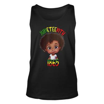 Black Girl Junenth 1865 Kids Toddlers Celebration Unisex Tank Top | Mazezy
