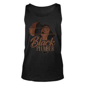 Black History Month Plumber Africa Pride African Woman Unisex Tank Top | Mazezy