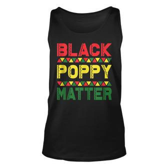 Black Poppy Matter Black History Month Africa Pride Unisex Tank Top | Mazezy