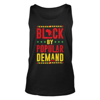 Black Popular Demand African American Melanin Black History Unisex Tank Top - Seseable