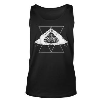 Blackcraft Wiccan Occult Hamsa Hands Pagan Scary Insect Moth Tank Top | Mazezy